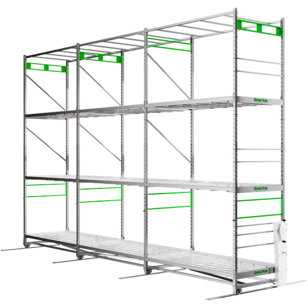 Grow Pros Solutions Hydroponic mobile Multi-Tier Rolling Racks Stainless Sturdy