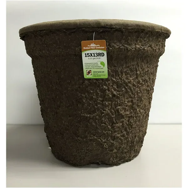 Western Pulp 15x13 Round Retail Container w/UPC, 6.55gal - Image 2
