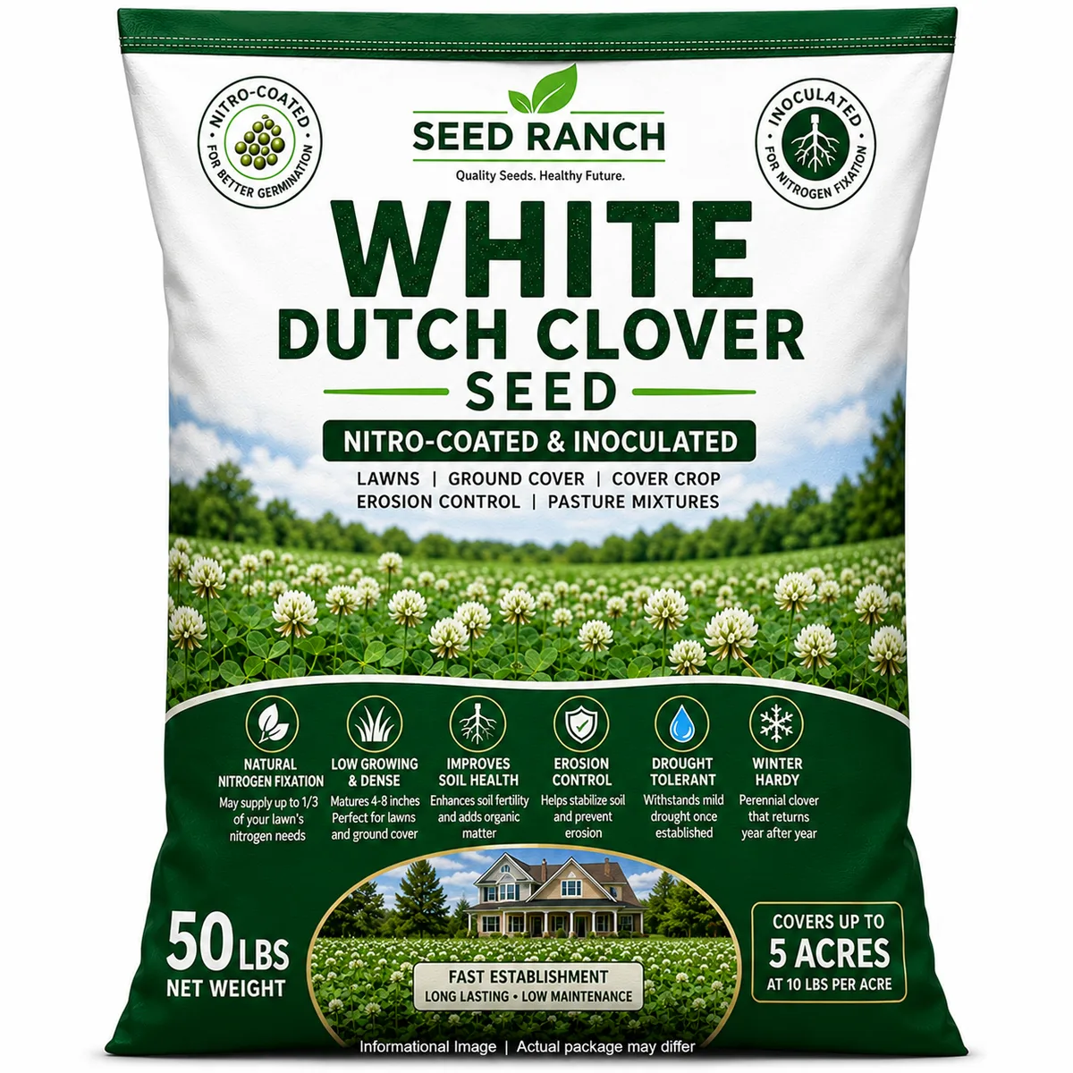 White Dutch Clover 50 lbs - Image 2