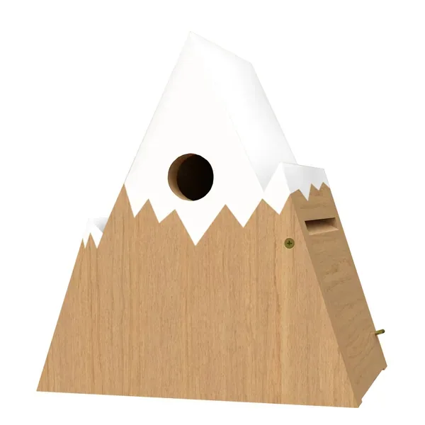 Woodlink Novelty Nordic Wren/Chickadee House with Teak Finish - Image 2