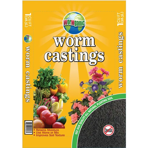 WormGanics 1cf OrganicWorm Castings