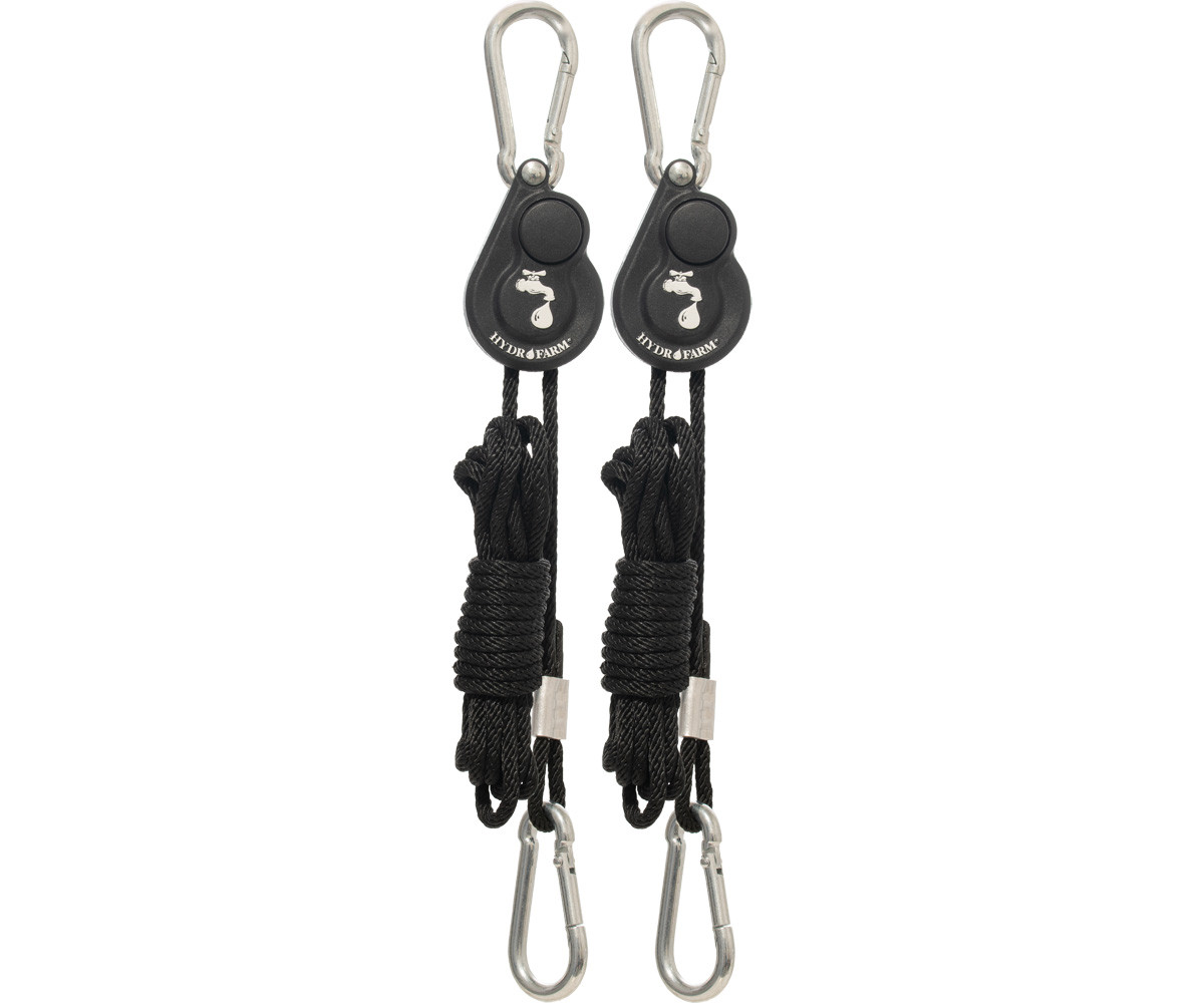 Hydrofarm Light Riser Hanging System w/Push Button Release, 1/8"