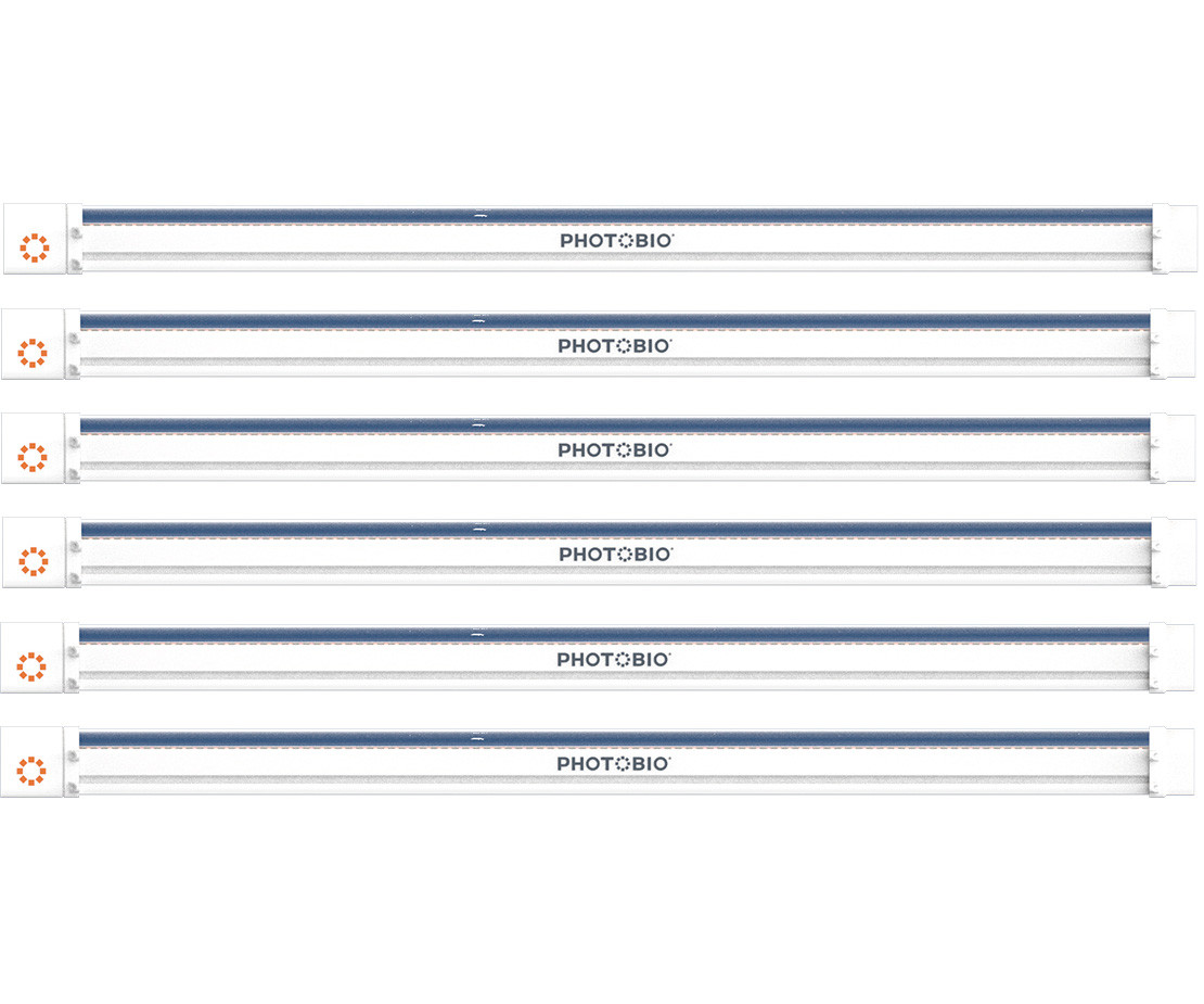 PHOTOBIO IU 120W S4 Spectrum LED Grow Light, 120-277V (6 Fixture Pack)