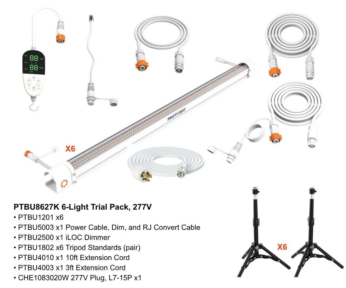 PHOTOBIO IU 6-Light Trial Pack, 277V