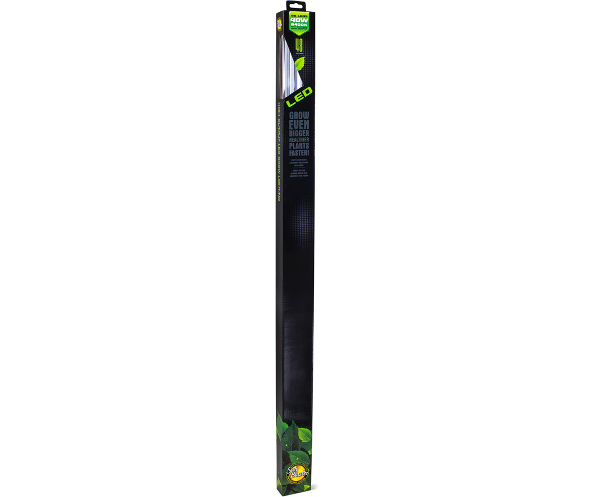 SunBlaster High Output 96-LED 6400K 48W Strip Light, 4'