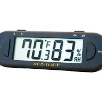 Mondi Mini Greenhouse Thermo-Hygrometer Black